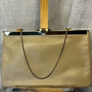 Etra real leather vintage clutch/bag
